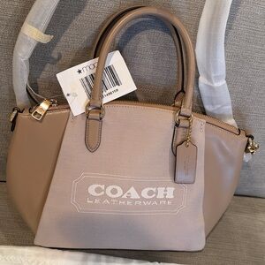 Coach Women's Beige Leather Satchel